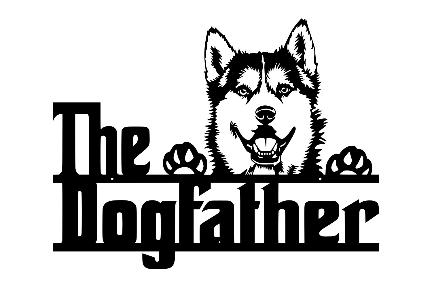 Vsepropejska DogFather Husky dekorace na zeď Rozměr (cm): 40 x 30