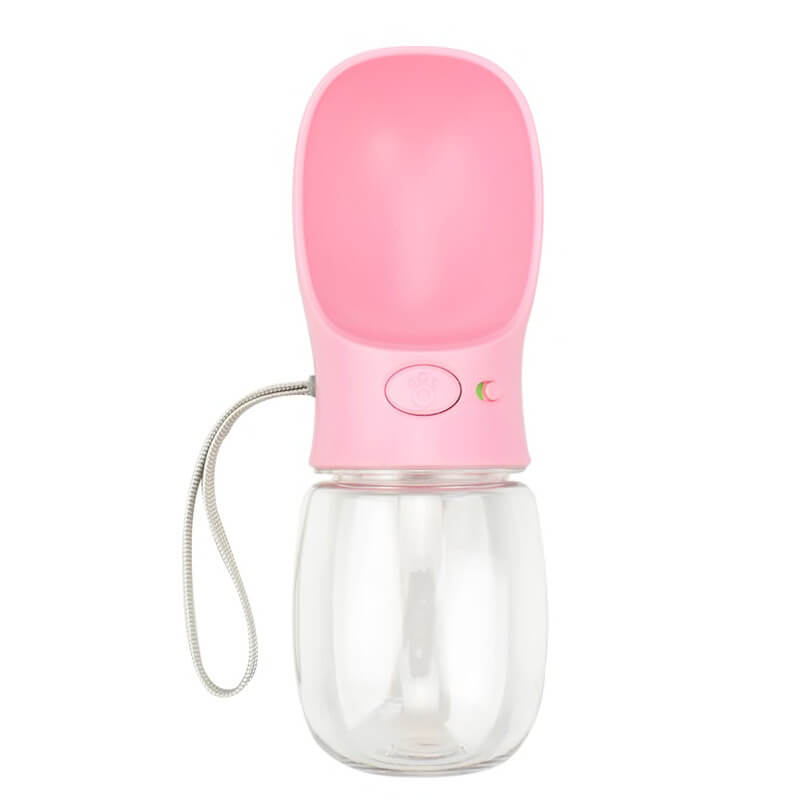 Vsepropejska Button cestovní láhev pro psa 350 ml Barva: Růžová