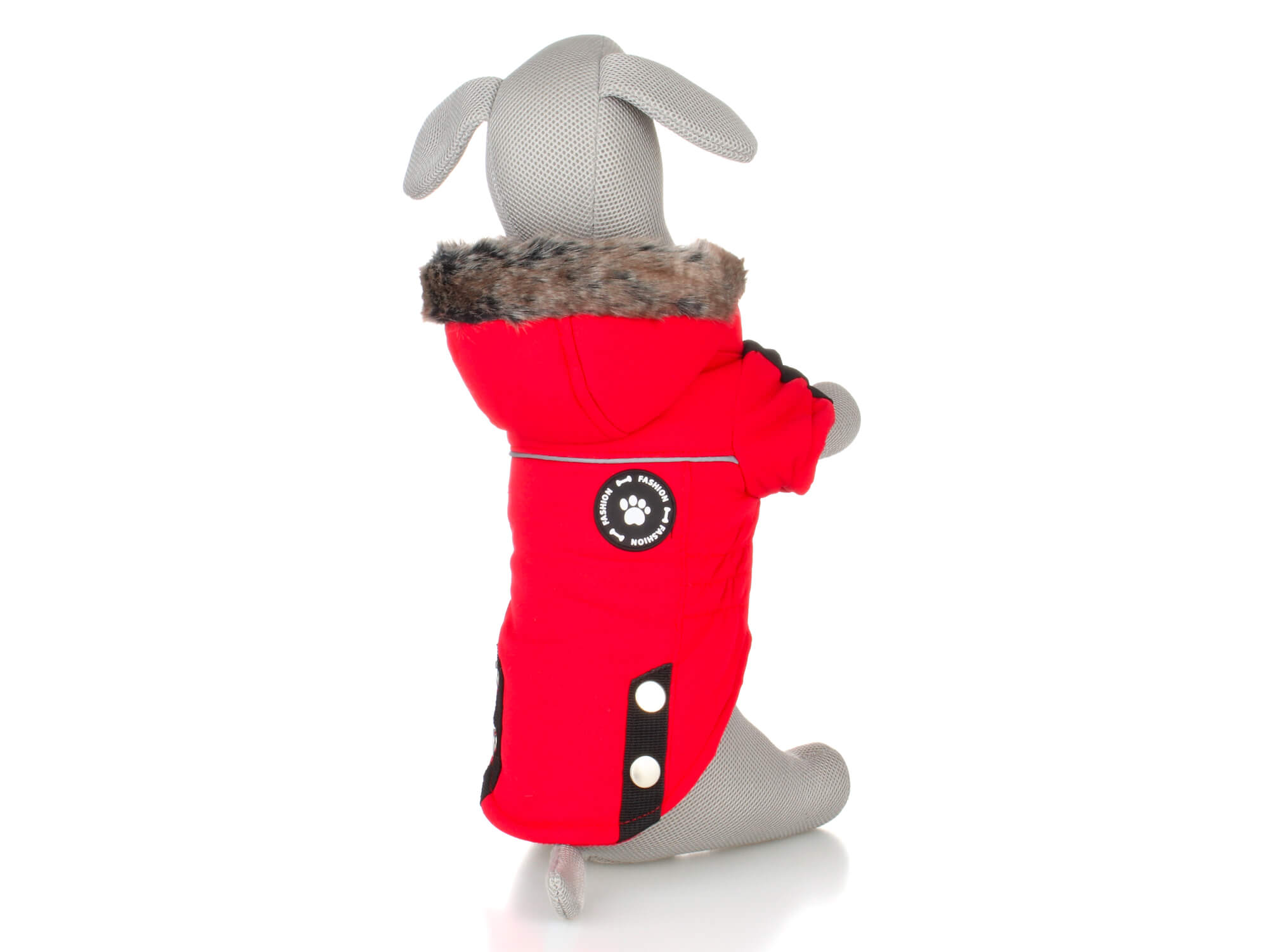 Vsepropejska Ronys zimní bunda pro psa Barva: Červená, Délka zad (cm): 41, Obvod hrudníku: 52 - 56 cm