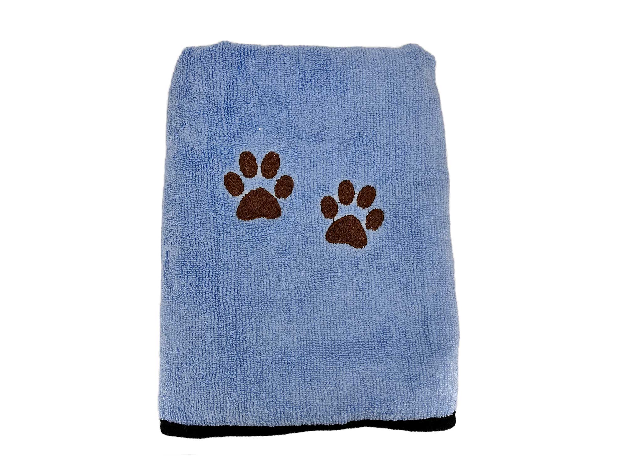 Levně Zita ručník pro psa Barva: Modrá, Rozměr (cm): 89 x 50