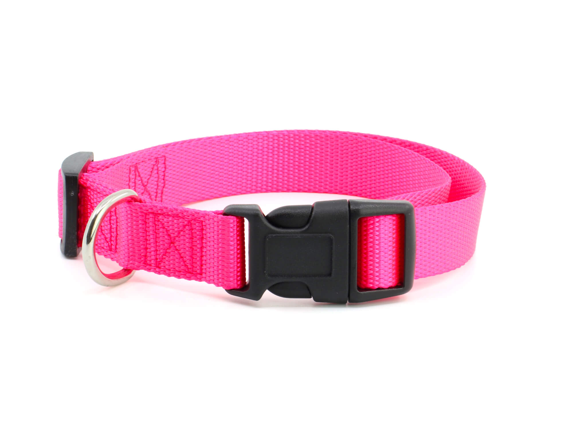 Vsepropejska Zuky nylonový obojek pro psa | 18 - 52 cm Barva: Růžová, Obvod krku: 34 - 52 cm