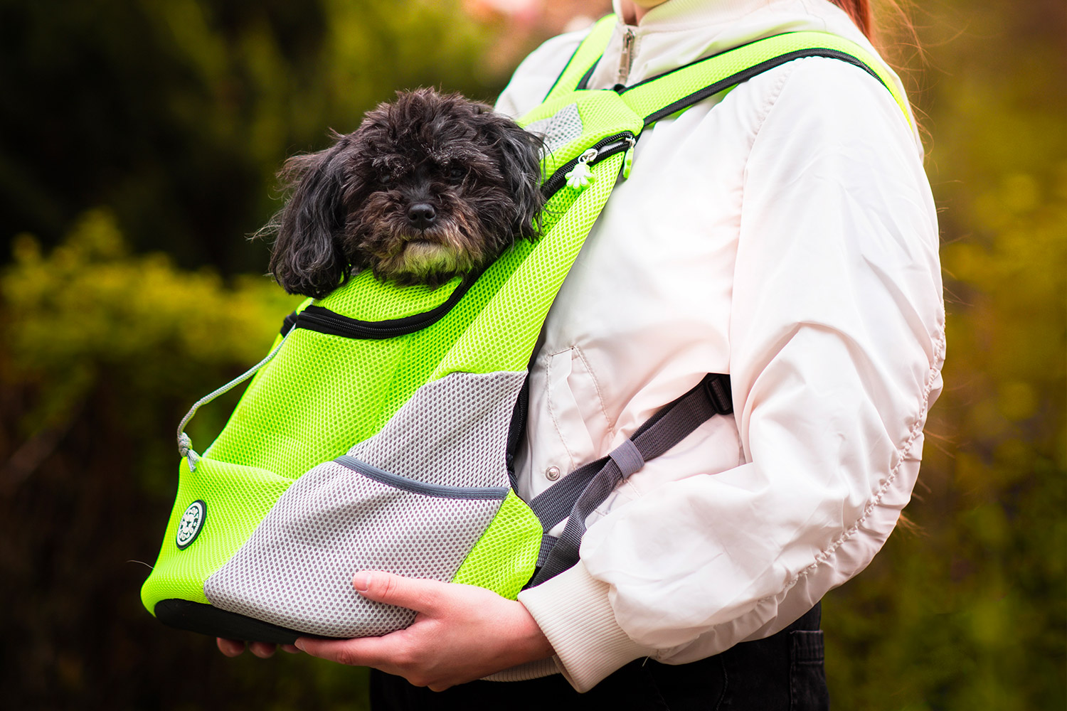 Levně Trend batoh pro psa | do 10 Kg Barva: Zelená, Dle váhy psa: do 3 kg