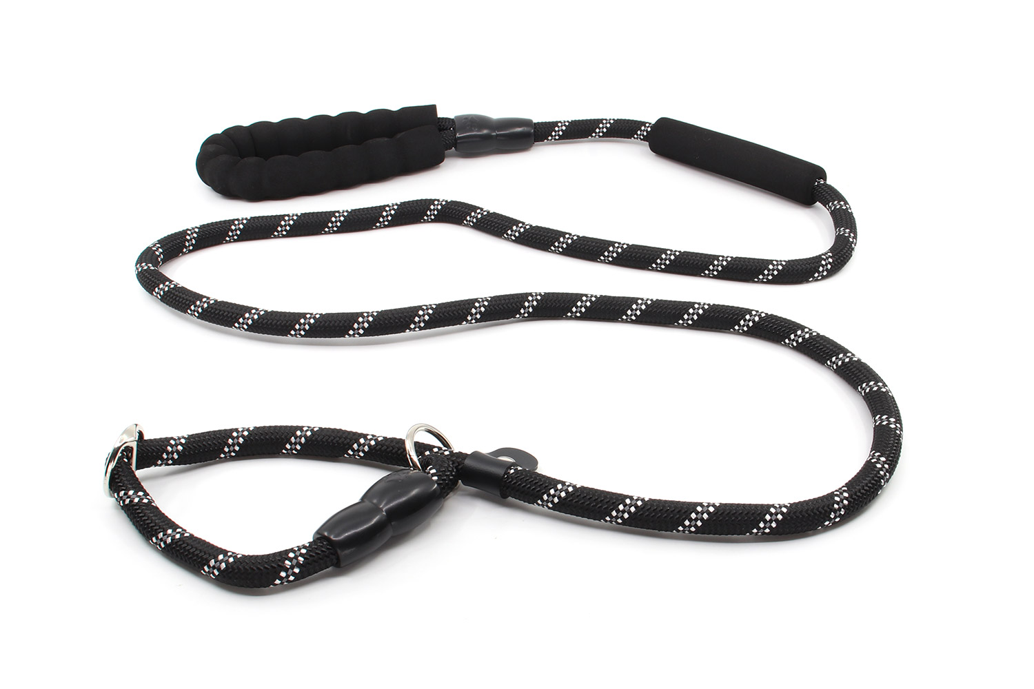 Levně Nylonové vodítko pro psa | 128 cm Barva: Černá, Šířka vodítka: 0,8 cm