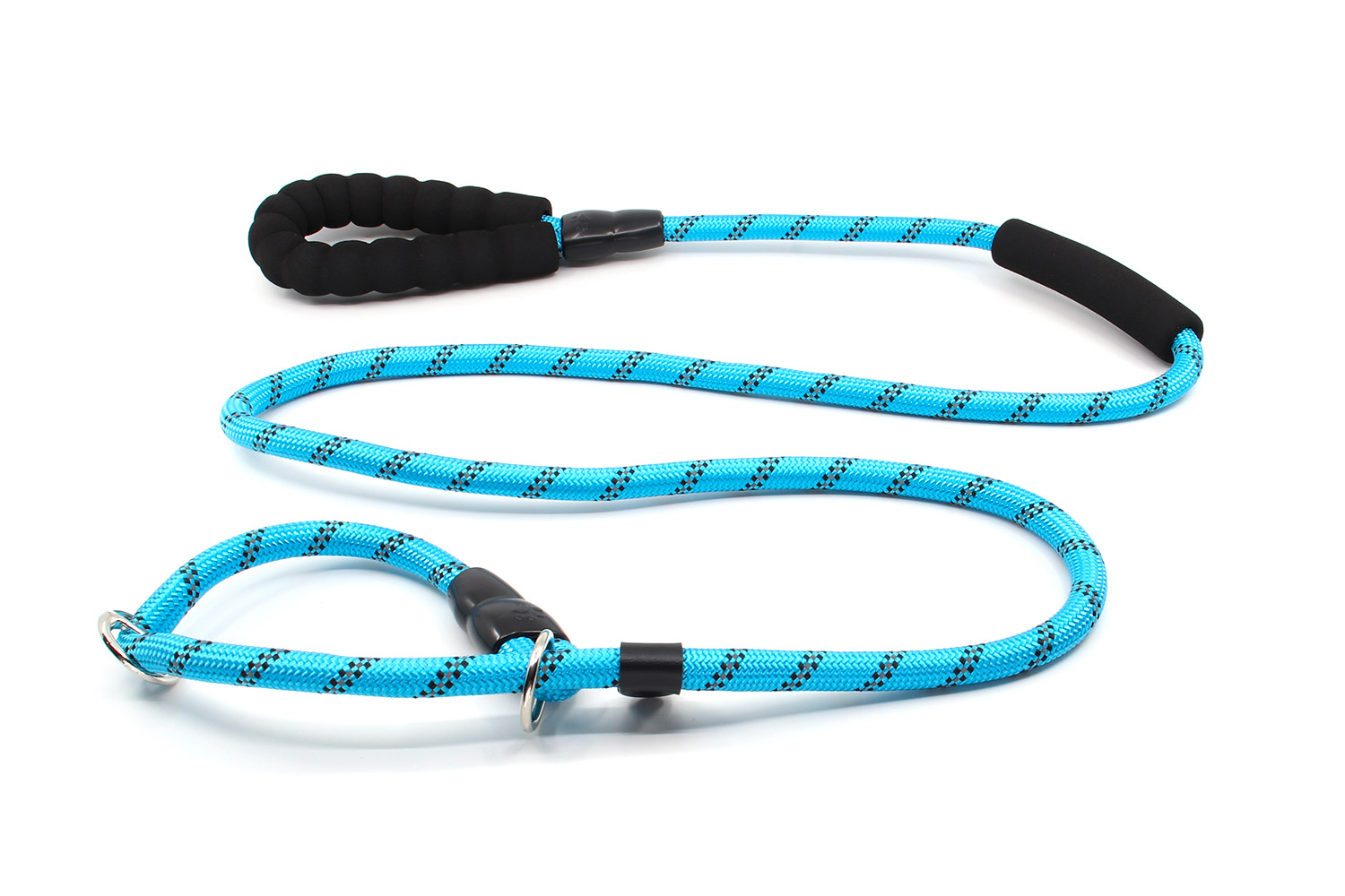 Levně Nylonové vodítko pro psa | 128 cm Barva: Modrá, Šířka vodítka: 0,8 cm