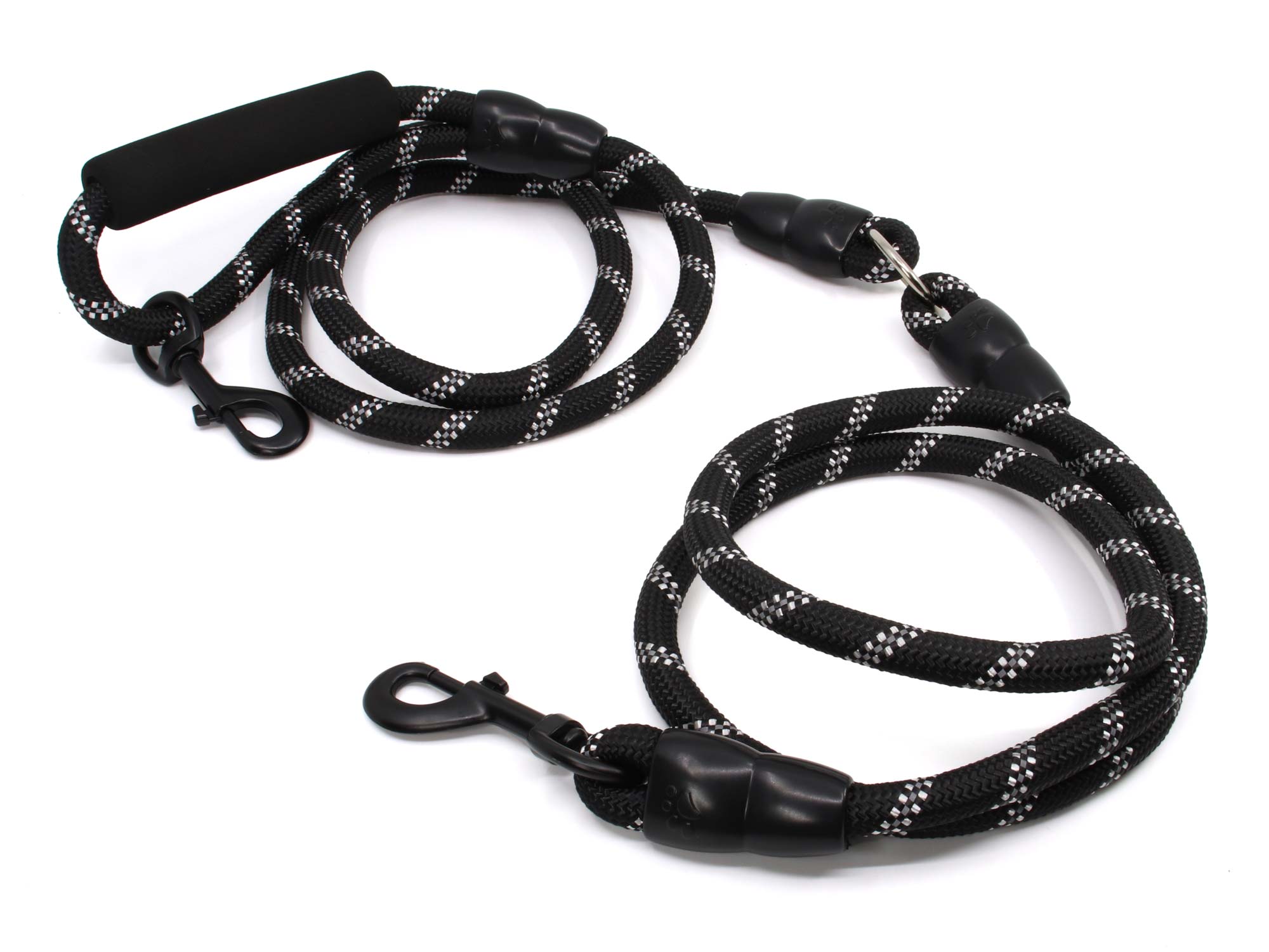 Levně Moris přepínací vodítko pro psa | 240 cm Barva: Černá, Šířka vodítka: 0,8 cm