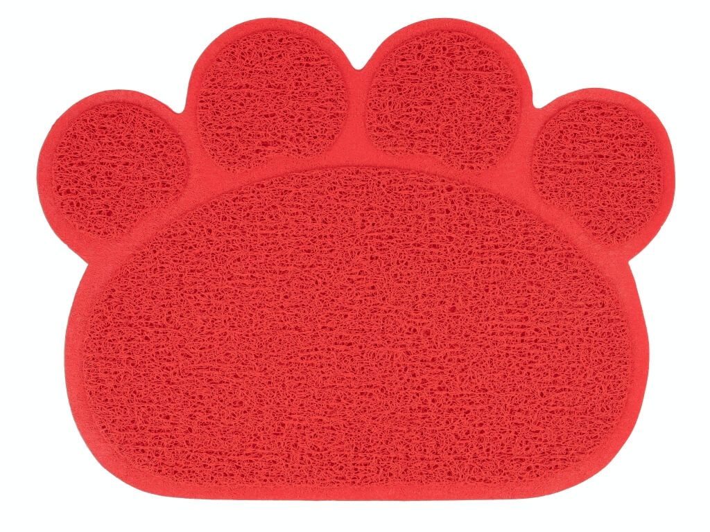 Levně Gina podložka pod misky pro psa Barva: Červená, Rozměr (cm): 40 x 30