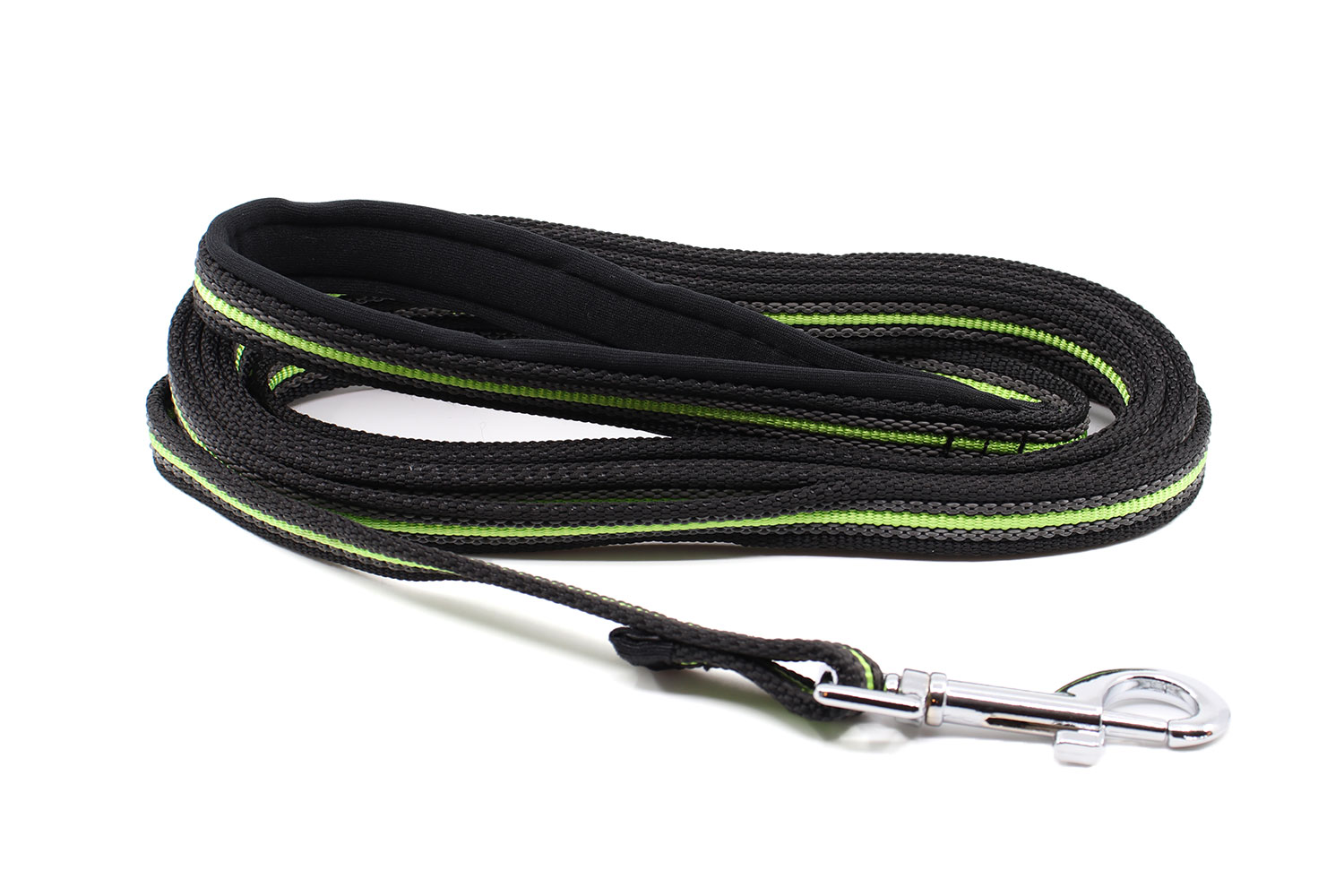 Vsepropejska Juri stopovací vodítko pro psa | 15 m Barva: Černá, Délka vodítka: 3 m