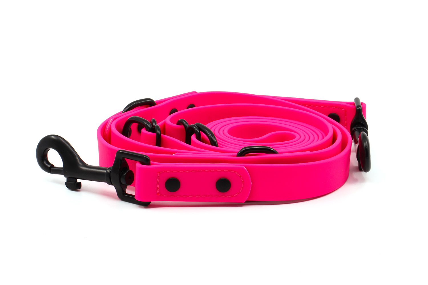 Vsepropejska Flip silikonové přepínací vodítko pro psa | 260 cm Barva: Růžová, Šířka vodítka: 1,5 cm