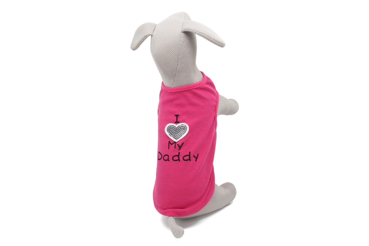 Levně Daddy letní tričko pro psa Barva: Růžová, Délka zad (cm): 25, Obvod hrudníku: 33 - 38 cm