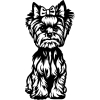 Jorkšírský teriér 15 dřevěná dekorace na zeď - vsepropejska.cz