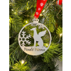 Vánoční baňka s chrtem – ozdoba na stromeček - vsepropejska.cz