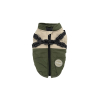 City-warm zimní bunda pro psa s postrojem (Barva Zelená, Délka zad psa 26, Obvod hrudníku 30 - 38 cm)