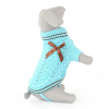 Polly tyrkysový svetr pro psa s mašličkou - svetry pro psy - vsepropejska.cz