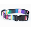 Rainbow fialový obojek pro psa | 28 – 44 cm
