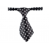Černá kravata pro psa s puntíky - kravaty pro psy - vsepropejska.cz