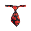 Skull černo-červená kravata pro psa