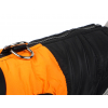 Rainy obleček pro psa na zip sdersd (Barva Černo-oranžová, Délka zad psa 26, Obvod hrudníku 33 - 38 cm)
