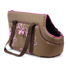 Nice hnědá taška pro psa s květinou - tašky na psy - vsepropejska.cz