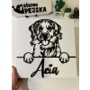 Labrador dřevěná dekorace na zeď - dekorace na zeď - vsepropejska.cz