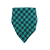 Hansel zeleno-modrý  károvaný šátek pro psa - šátky pro psy - vsepropejska.cz