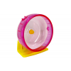 Olinka růžový plastový kolotoč pro hlodavce 14 cm - vsepropejska.cz