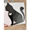 Kočka 3 dřevěná dekorace na zeď - vsepropejska.cz