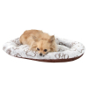 Ross hnědo-bílá oválná matrace pro psa s tlapkami - matrace pro psy - vsepropejska.cz