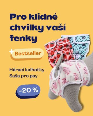 Klidné chvilky vaší fenky začínají u správné výbavy 💗 Hárací kalhotky Saša jsou bestsellerem – a teď se slevou až 20 %!...