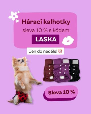Praktické řešení, které šetří nervy i gauč 🛋️ Hárací kalhotky se slevou 10 % s kódem LASKA, jen do neděle! Více na...