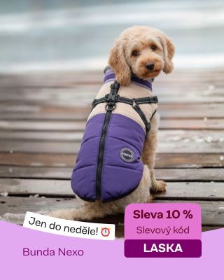 Teplo, pohodlí a volnost pohybu 🐕‍🦺 Bunda Nexo teď se slevou 10 % s kódem LASKA, jen do neděle. #bundapropsy...
