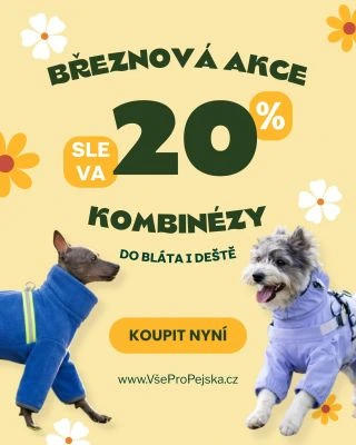 🌼 Březnová akce právě běží Teď je ideální čas připravit pejska na jarní sezónu. Na mikiny a kombinézy právě platí: 🔥 sleva...