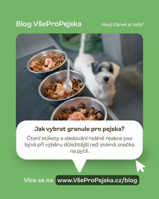 Výběr krmiva nebývá vždy jednoduchý, zvlášť když chcete vybrat opravdu dobře. Na blogu jsme sepsali článek o tom, jak...