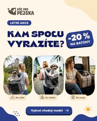 Kam spolu letos vyrážíte? ☀️🎒 Na výlet, do města nebo na cesty? Batoh pro psa se hodí ve chvíli, kdy pejsek potřebuje...