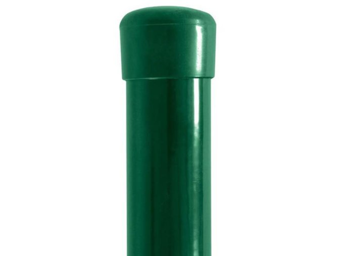 Plotový sloupek DAMIPLAST® zelený Zn+PVC, průměr 60mm, síla stěny 2,0mm, výška dle výběru