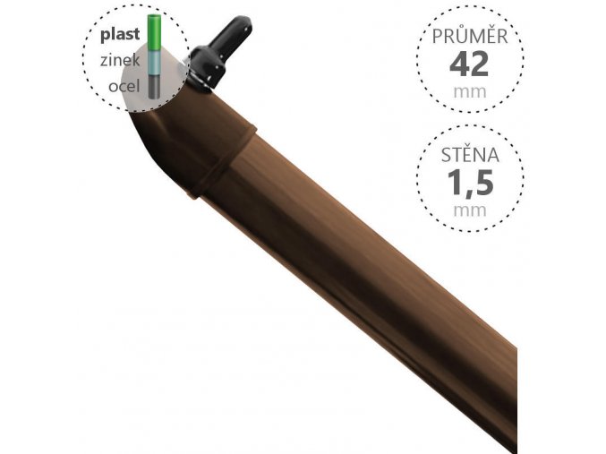 DAMIPLAST vzpera 42 15 hneda D z1