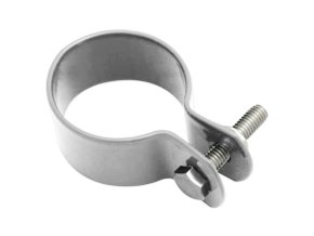 Objímka pro sloupek 50mm; šroub + matice; Zn+PVC, Šedá