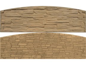 4712 betonovy panel oblouk velky oboustranny stipany kamen 200 x 50 60 x 4 cm piskovec