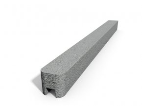 Betonový sloupek hladký koncový přírodní (Výška v mm: 2500 mm)