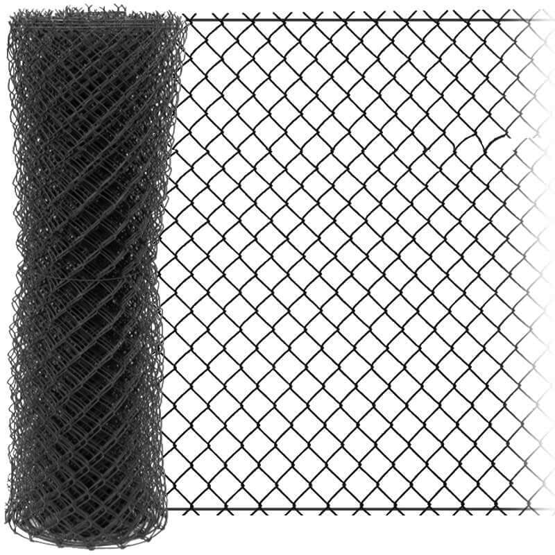 Pletivo Zn+ poplastované IDEAL 1,65/2,5/antracit/role 25m se zapleteným napínacím drátem, výška dle  výběru od 1000 do 2000 mm výška v mm: 2000 mm VCP PLOTY Sklad8 0