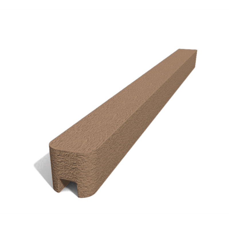 Betonový sloupek hladký koncový hnědý Výška v mm:: 2500 mm