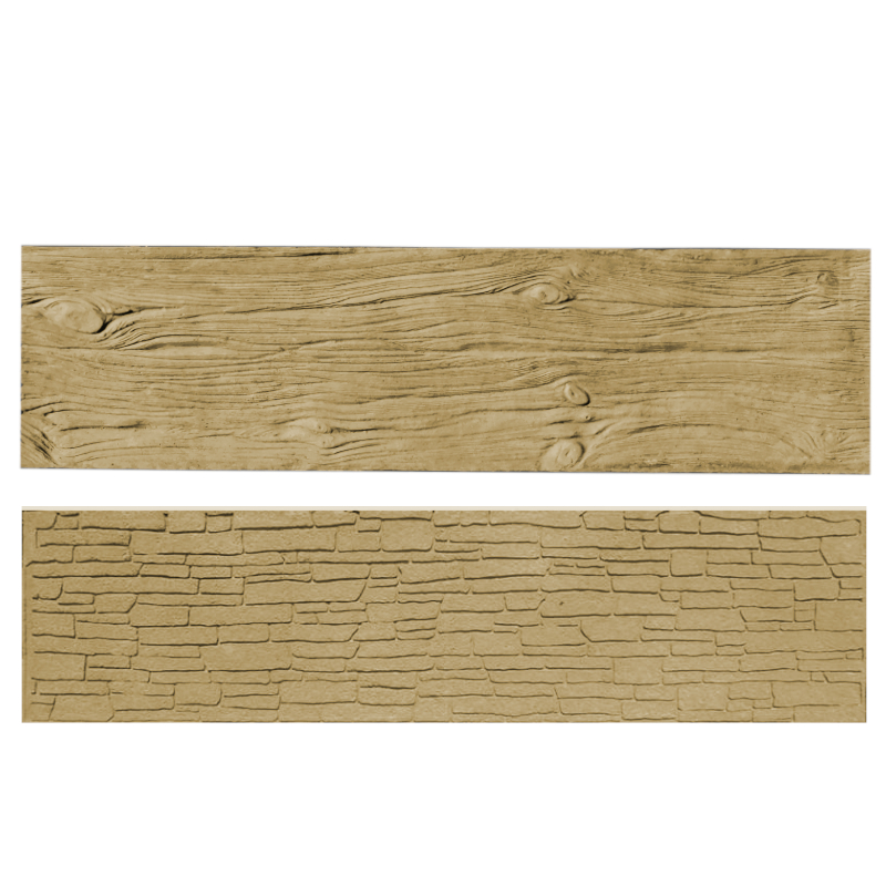 Betonový panel rovný oboustranný dřevo 200 x 25 x 4 cm - pískovec