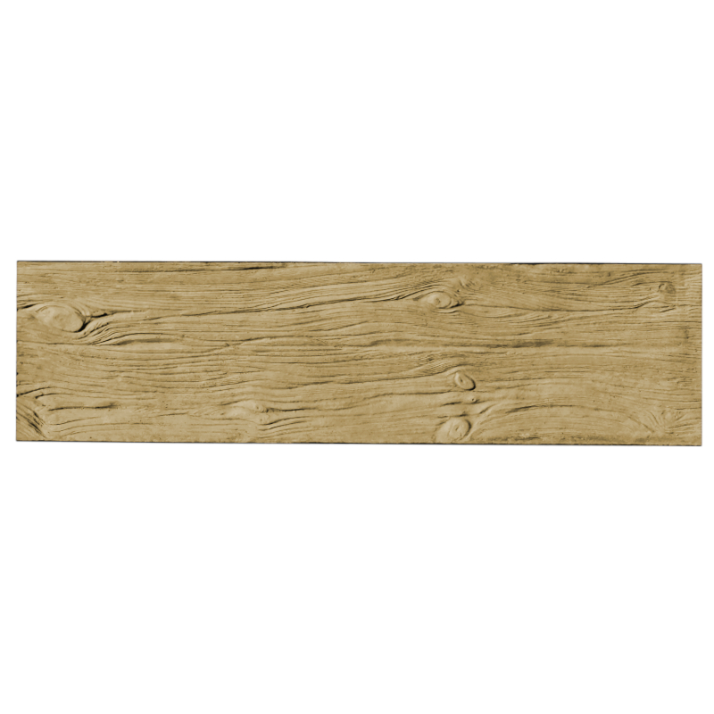Betonový panel rovný jednostranný dřevo 200 x 25 x 4 cm - pískovec
