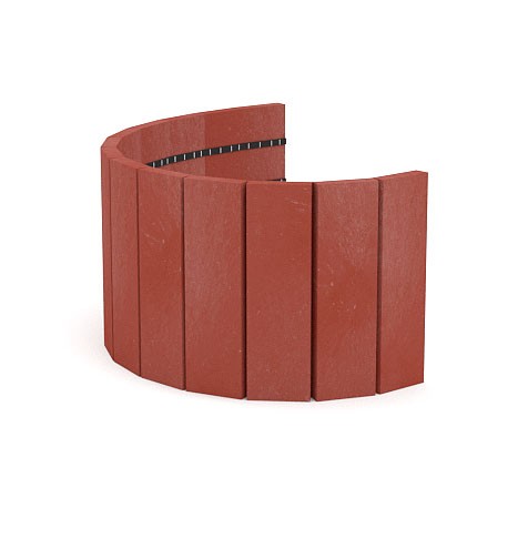 Recyklát palisáda 290x21x1010 mm,rovná cihlová VCP PLOTY Sklad8 0