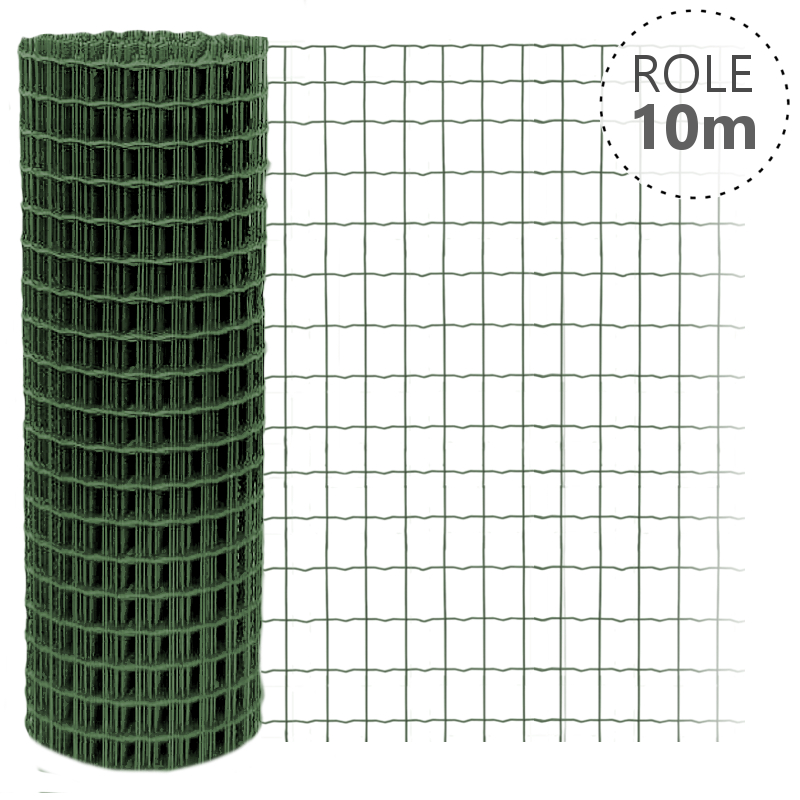 Svařované pletivo Pilonet Middle, oko 50 x 100mm, barva zelená, délka role 10 m Výška v mm:: 1000 mm PLOTY Sklad8 0