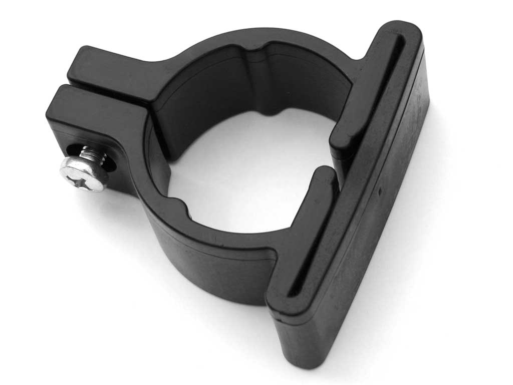Plastová objímka pro kulatý sloupek / 48 mm vč.šroubu / barevná barva:: černá VCP PLOTY Sklad8 0