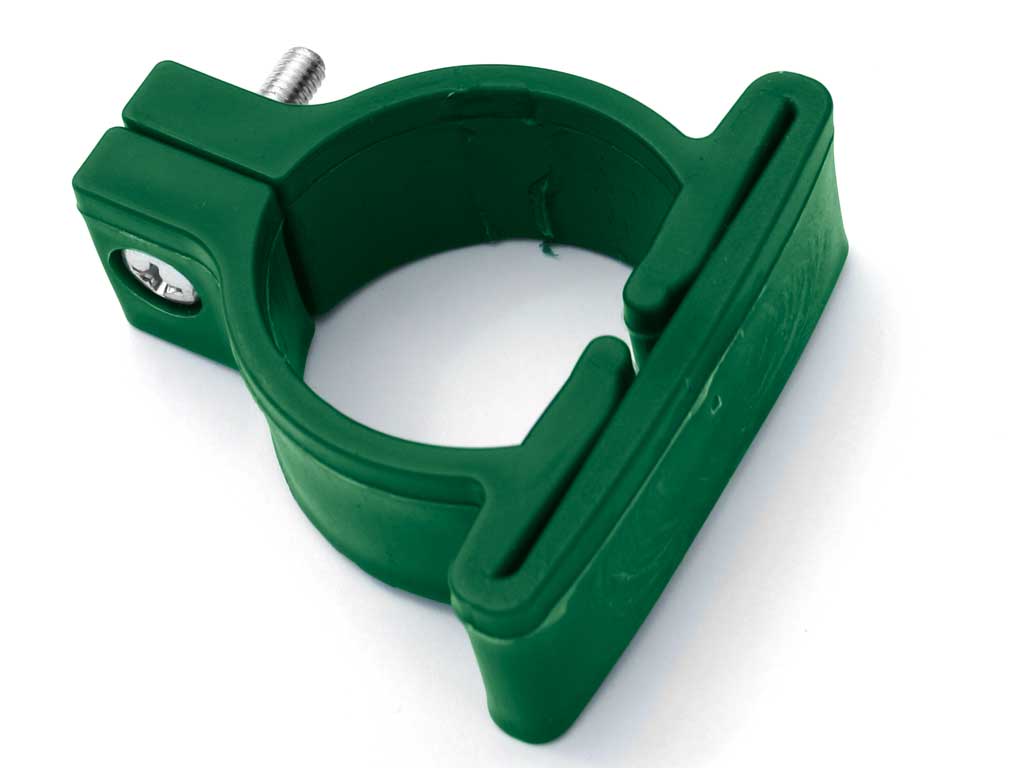 Plastová objímka pro kulatý sloupek / 48 mm vč.šroubu / barevná barva:: zelená VCP PLOTY Sklad8 0