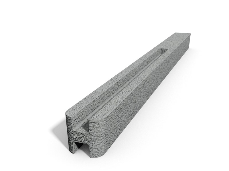 Betonový sloupek hladký průběžný přírodní Výška v mm:: 2500 mm PLOTY Sklad8 5-300