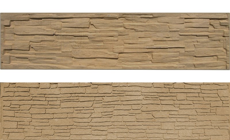 Betonový panel rovný oboustranný štípaný kámen 200 x 50 x 4,5 cm - pískovec VCP PLOTY Sklad8 0