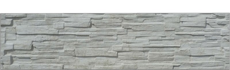 Betonový panel rovný jednostranný 200x50x4,5 cm - štípaný kámen - přírodní PLOTY Sklad8 5-300