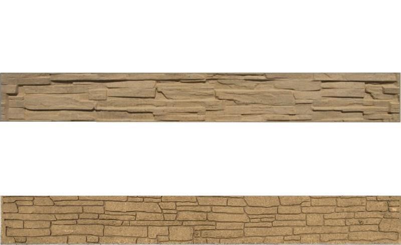 Betonový panel rovný oboustranný štípaný kámen 200 x 25 x 4,5 cm - pískovec VCP PLOTY Sklad8 0